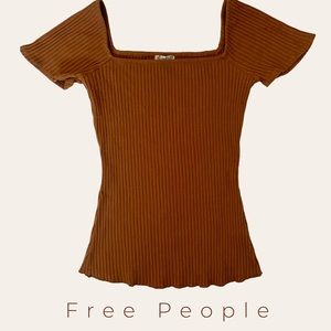 Free People Ribbed T-Shirt Sz S